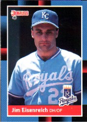 1988 Donruss Baseball Cards    343     Jim Eisenreich